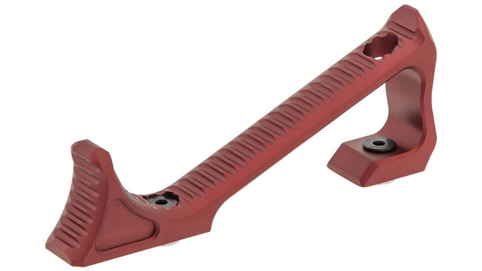 Leapers UTG Ultra Slim Angled Foregrip, Keymod, Matte Red, MT-AFGK01R