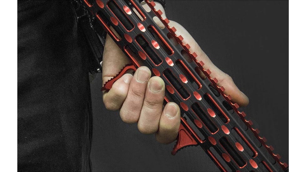 Leapers UTG Ultra Slim Angled Foregrip, M-LOK, Matte Red, MT-AFGM01R