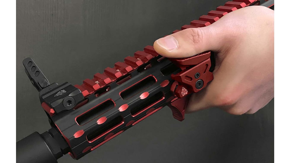 Leapers UTG Ultra Slim Angled Foregrip, M-LOK, Matte Red, MT-AFGM01R