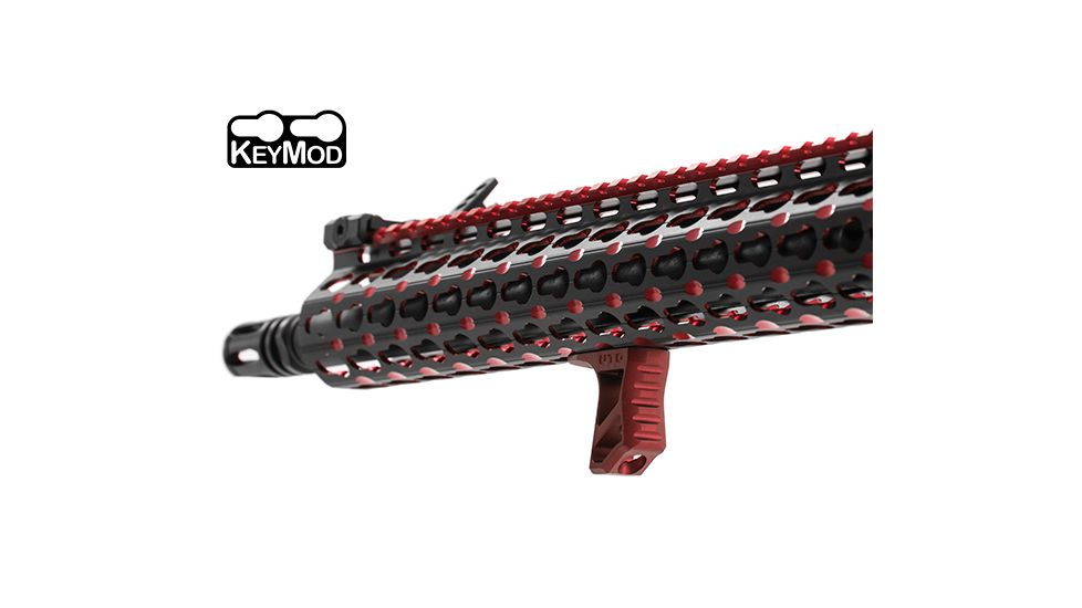 Leapers UTG Ultra Slim Handstop, KeyMod, Red TL-HSK01R