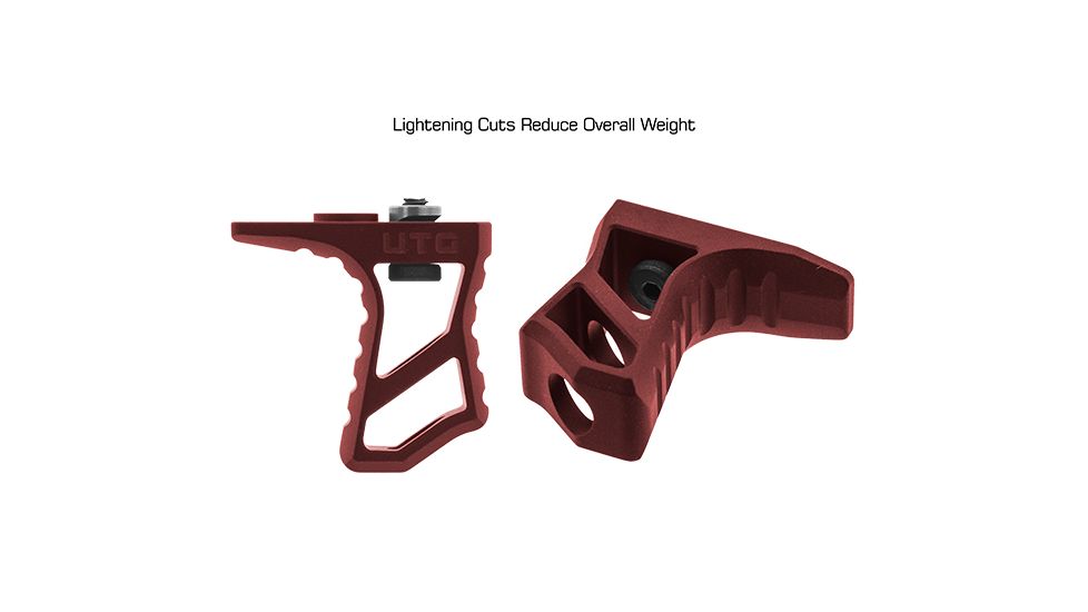 Leapers UTG Ultra Slim Handstop, KeyMod, Red TL-HSK01R