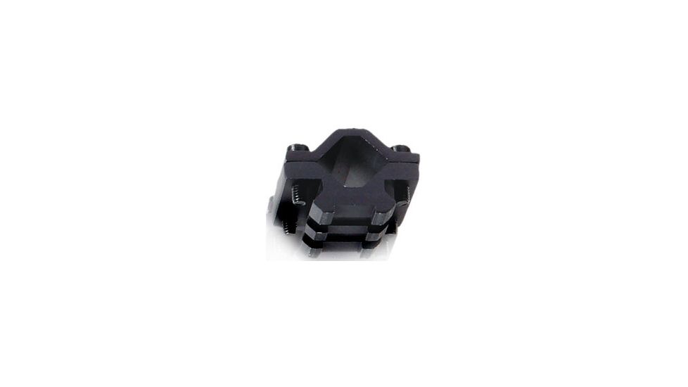 Leapers UTG Universal Single-Rail Barrel Mount - 2 Picatinny Slots, Fits Barrel Diameter 13mm-20mm MNT-BR002S