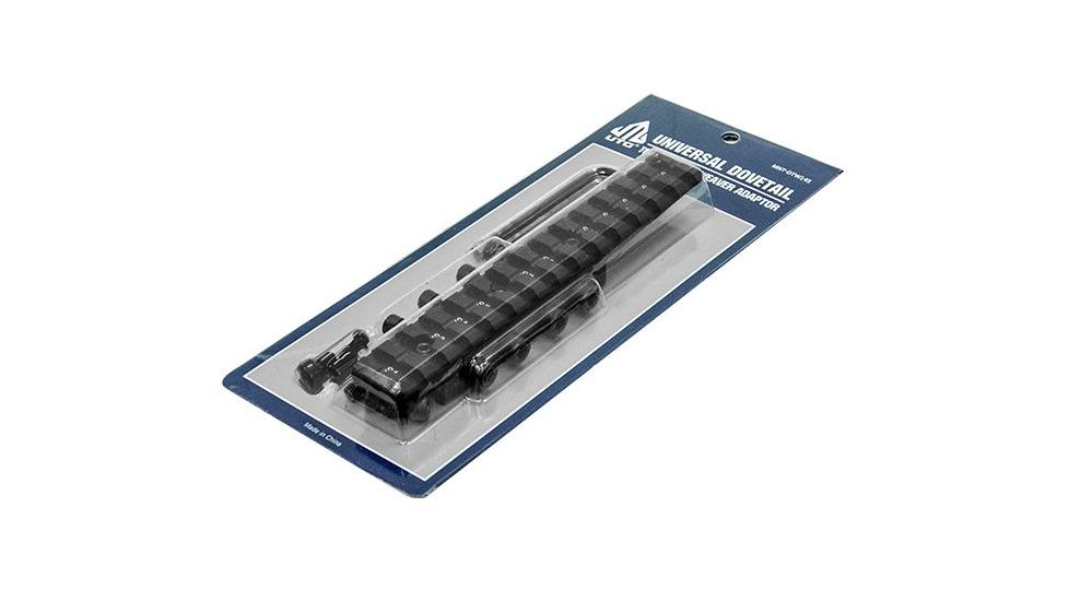 Leapers UTG Universal Dovetail to Picatinny/Weaver Rail Adaptor,Black MNT-DTW145
