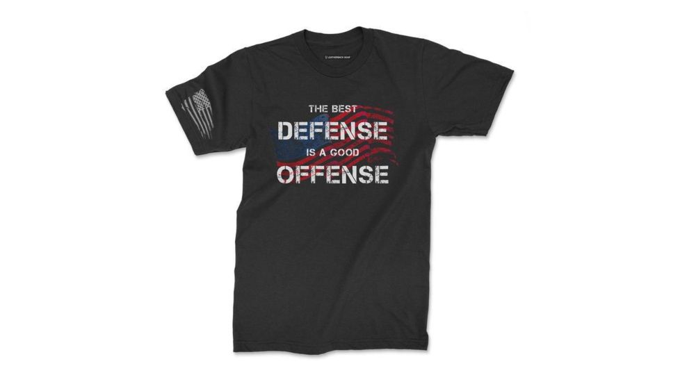 Leatherback Gear Best Defense T-Shirt - Men's, Large, Black, LBG003BLKLRGTS