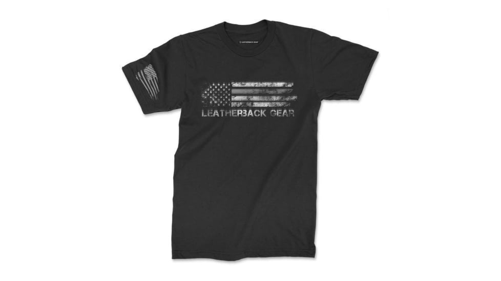 Leatherback Gear USA Shirt T-Shirt - Men's, Extra Large, Black, LBG009BLKXLGTS