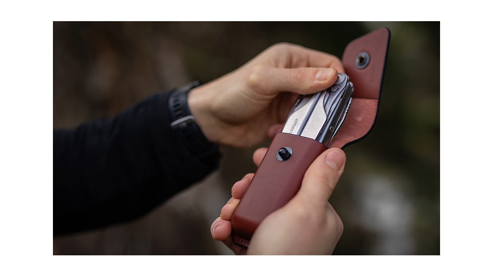 Leatherman Ainsworth Premium Leather Sheath, Tan, 934935, EDEMO1