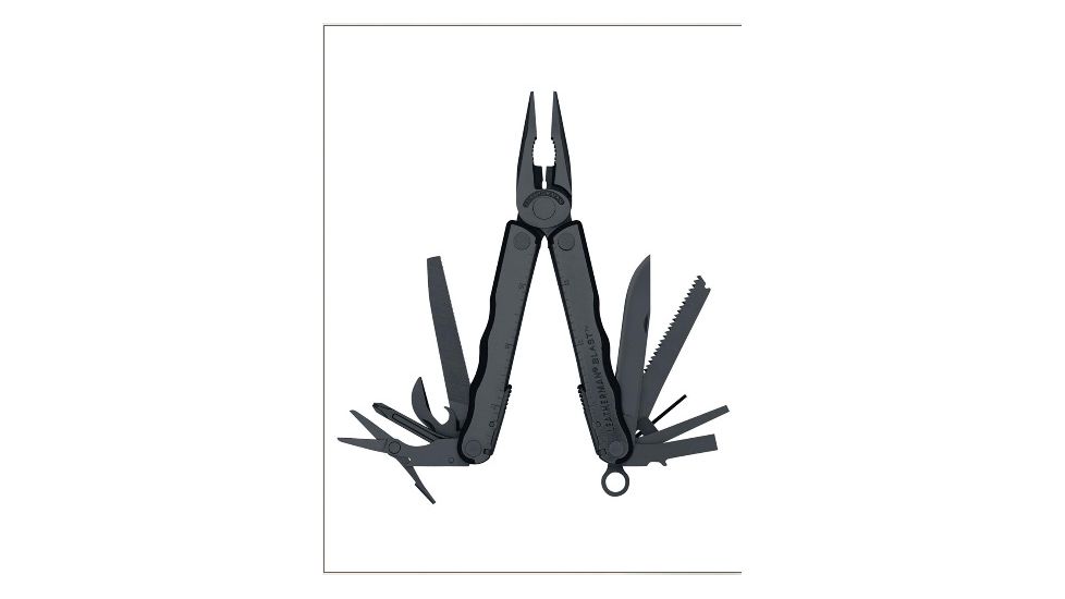 Leatherman Blast Black Oxide w/ Cap Crimper, Black Molle, Open 830482A