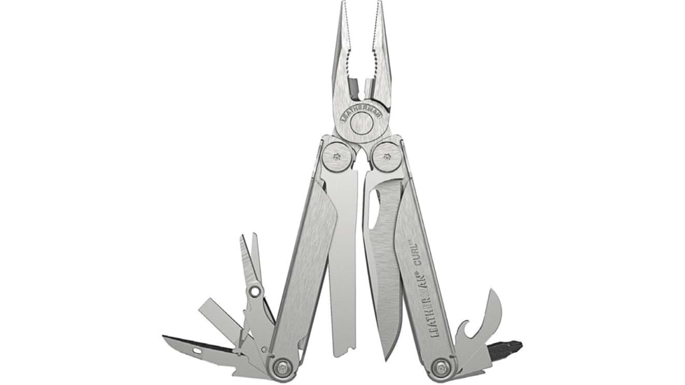 Leatherman Curl Multi-Tool, 2.9in, 420HC Stainless Steel Blade, Stainless Steel Handle, 832930
