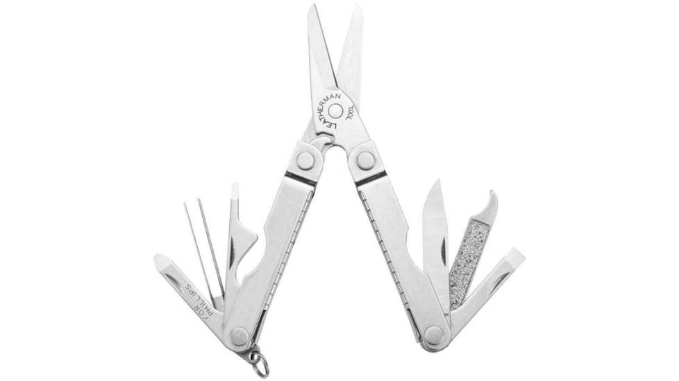Leatherman Micra Multi-Tool, 1.6in, 420HC Stainless Steel Blade, Stainless Steel Handle, 64010101K