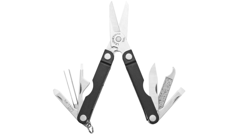 Leatherman Micra Multi-Tool, 1.6in, 420HC Stainless Steel Blade, Jet Black Stainless Steel Handle, 833177