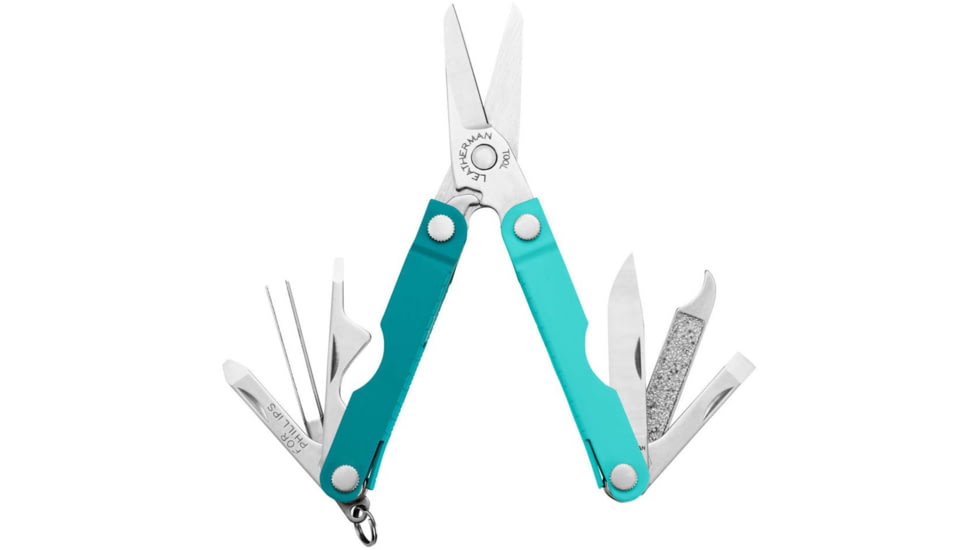 Leatherman Micra Multi-Tool, 1.6in, 420HC Stainless Steel Blade, Parakeet Stainless Steel Handle, 833435
