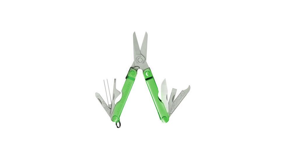 Leatherman Micra Multi Tool Ruler Stainless Steel Green Aluminum Handle 64350101k