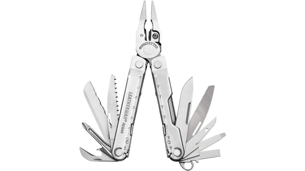 Leatherman Rebar Multi-Tool, 2.9in, 420HC Stainless Steel Blade, Stainless Steel Handle, 831548