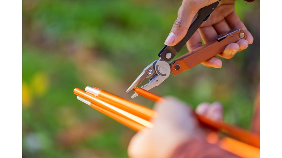 Leatherman Rebar Multi-Tool, 2.9in, 420HC Stainless Steel Blade, Burnt Sienna Stainless Steel Handle, 833312