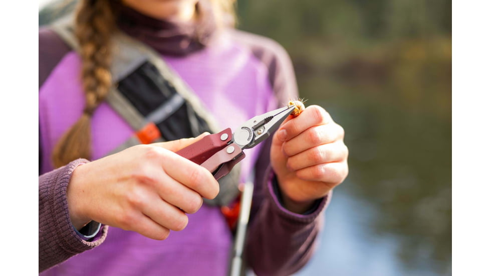 Leatherman Rebar Multi-Tool, 2.9in, 420HC Stainless Steel Blade, Heathered Cranberry Stainless Steel Handle, 833316