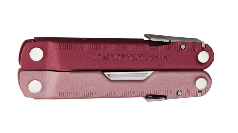 Leatherman Rebar Multi-Tool, 2.9in, 420HC Stainless Steel Blade, Heathered Cranberry Stainless Steel Handle, 833316