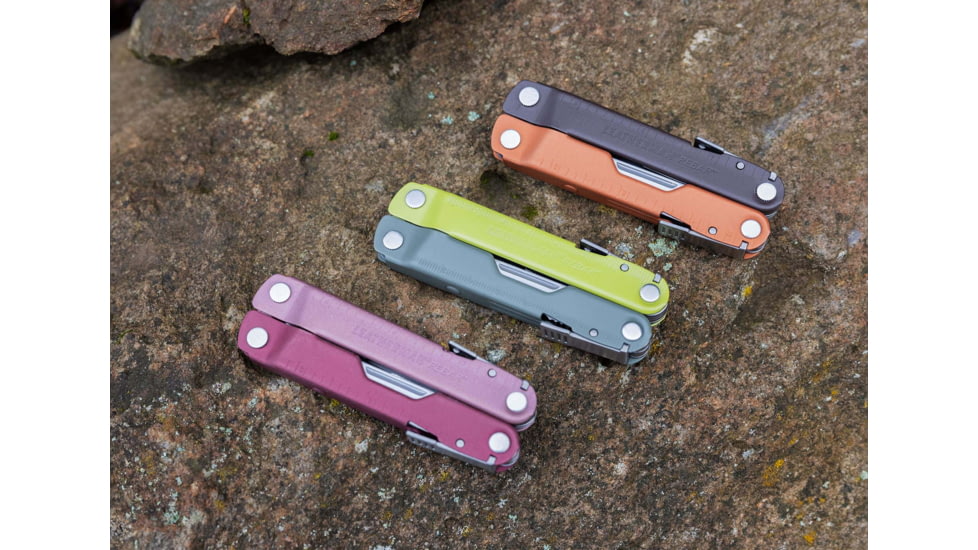 Leatherman Rebar Multi-Tool, 2.9in, 420HC Stainless Steel Blade, Heathered Cranberry Stainless Steel Handle, 833316