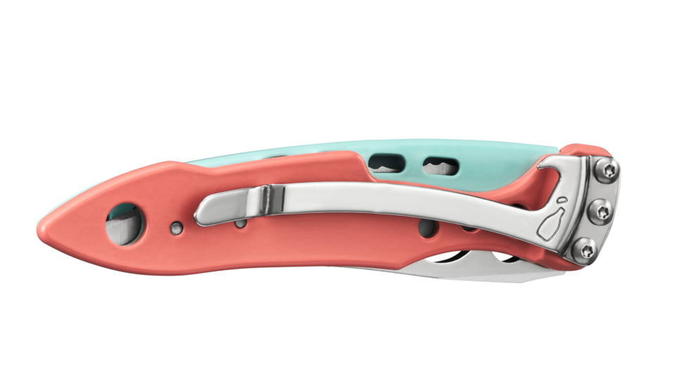 Leatherman Skeletool KBX 2.6in Folding Knife, 420HC Stainless Steel, Paradise, 833598