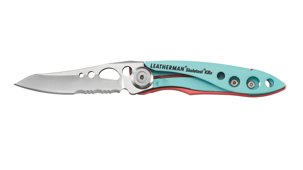 Leatherman Skeletool KBX 2.6in Folding Knife, 420HC Stainless Steel, Paradise, 833598