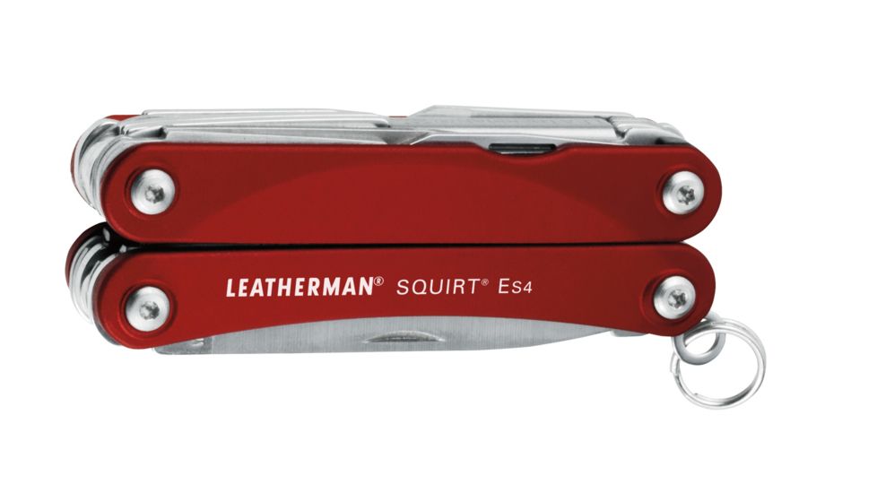 Leatherman Squirt ES4 Red Handle Keychain Tool