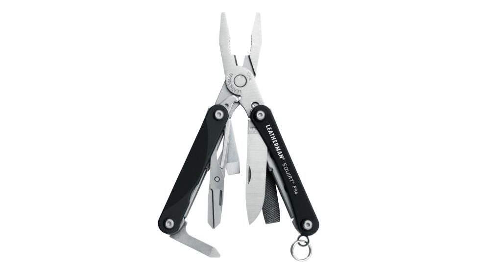 Leatherman Squirt PS4 Black Handle Keychain Multi Tool