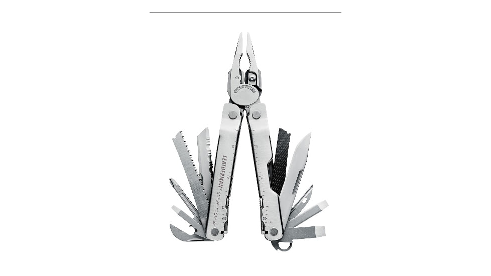 Leatherman Supertool 300 Standard Stainless Finish, Sheath, Open 831180A