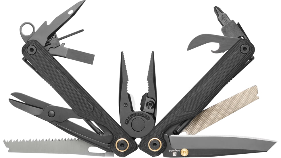 Leatherman Wave Alpha Multi-Tool, 2.88in, MagnaCut Stainless Steel Blade, Obsidian Stainless Steel Handle, 833332
