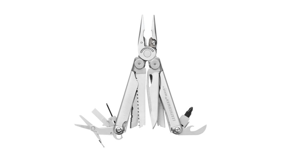 Leatherman WAVE PLUS CC Stainless Steel Multi-Tool w/Ballistic Nylon Sheath, 832535