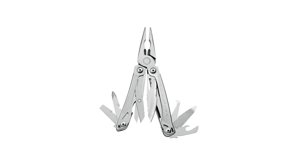 Leatherman Wingman Multi-Tool, 2.6in, 420HC Stainless Steel Blade, Stainless Steel Handle, 831426