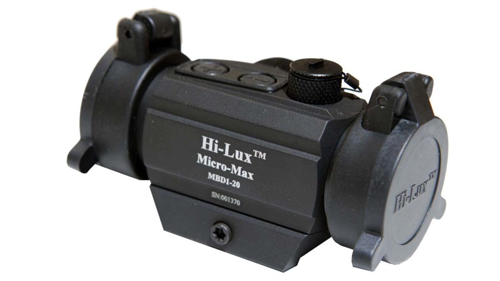 HI-LUX Micro-Max B-Dot 20mm Digital 2 MOA Dot Sight, Matte Black, Small LW-RD-MBD1-20