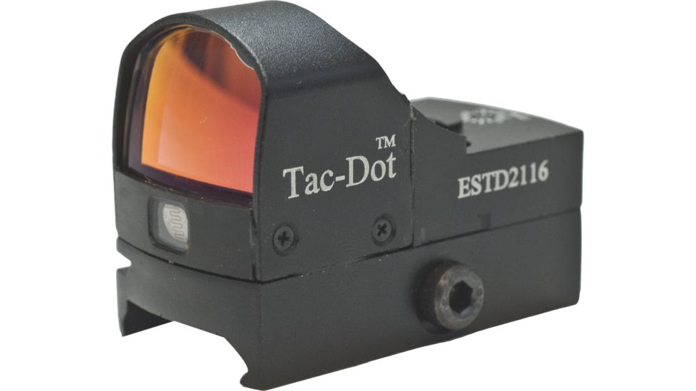 Hi-Lux Optics Tac-Dot 21X16Mm Tactical Red Dot Sight W/Integral Mount 4Moa Dot Size, Matte Black, Small ESTD2116