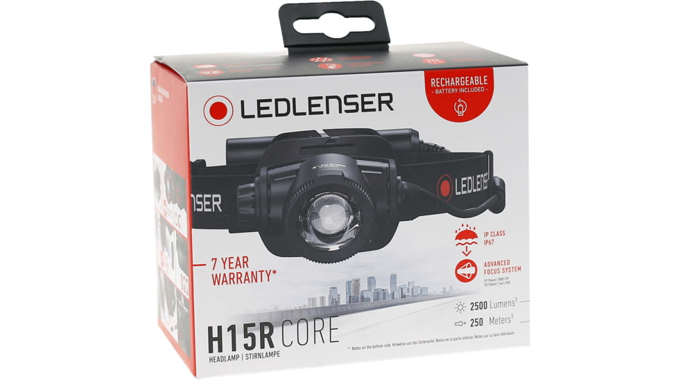 LED Lenser H15R Core Headlamp, Li-ion 7.4V, Black, 880502