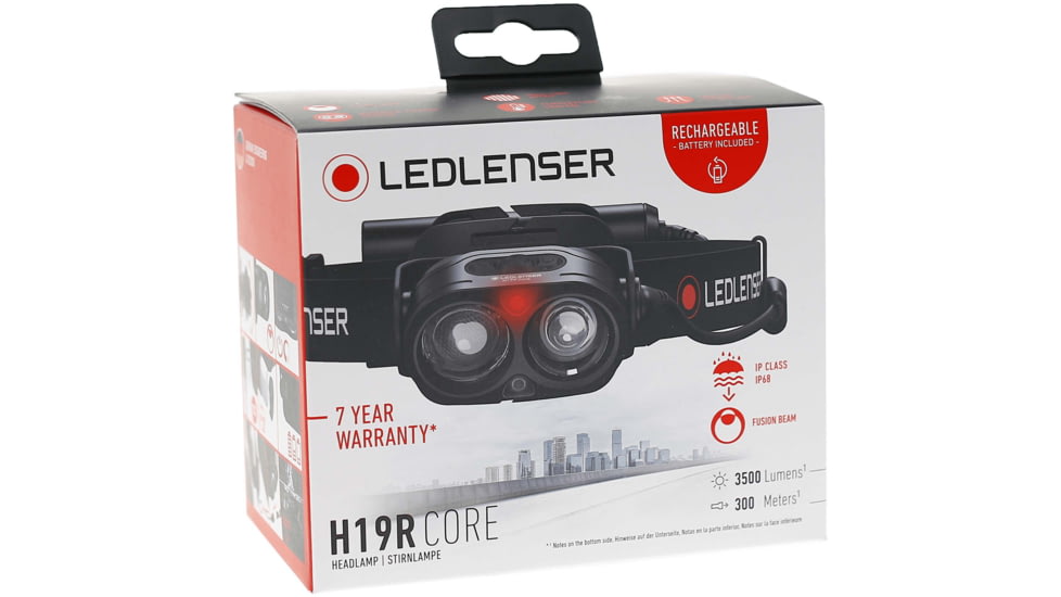 LED Lenser H19R Core Headlamp, Li-ion 7.4V, Black, 880503