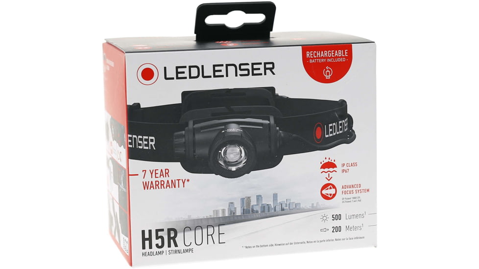LED Lenser H5R Core Headlamp, Li-ion 3.7V, Black, 880505