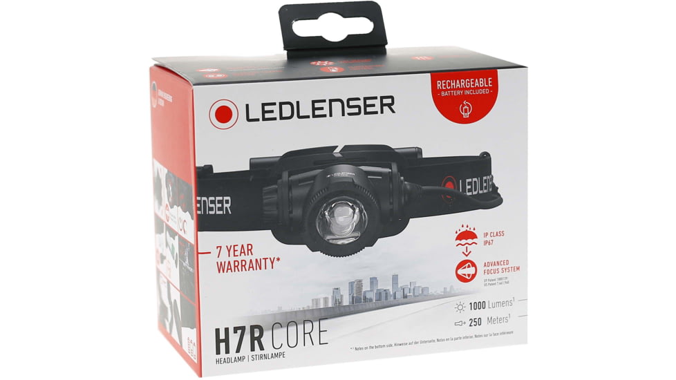 LED Lenser H7R Core Headlamp, Li-ion 3.7V, Black, 880506