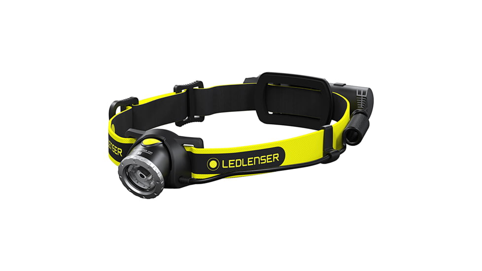 LED Lenser IH8R Li-Ion Rechargeable LED Headlamp, 600 Lumens, Box, Black, 880427