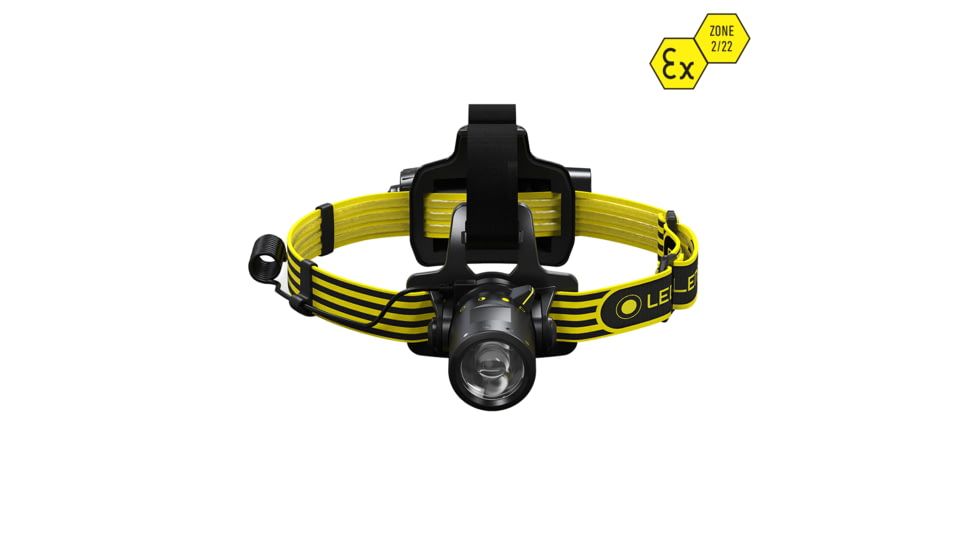 LED Lenser ILH8R Li-Ion Rechargeable Headlamp, 300 Lumens, Box, Black, 880437