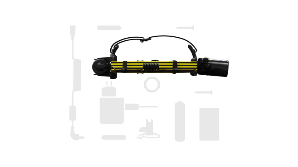 LED Lenser ILH8R Li-Ion Rechargeable Headlamp, 300 Lumens, Box, Black, 880437