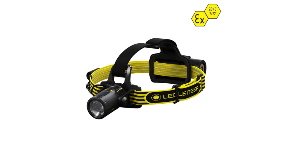 LED Lenser ILH8R Li-Ion Rechargeable Headlamp, 300 Lumens, Box, Black, 880437