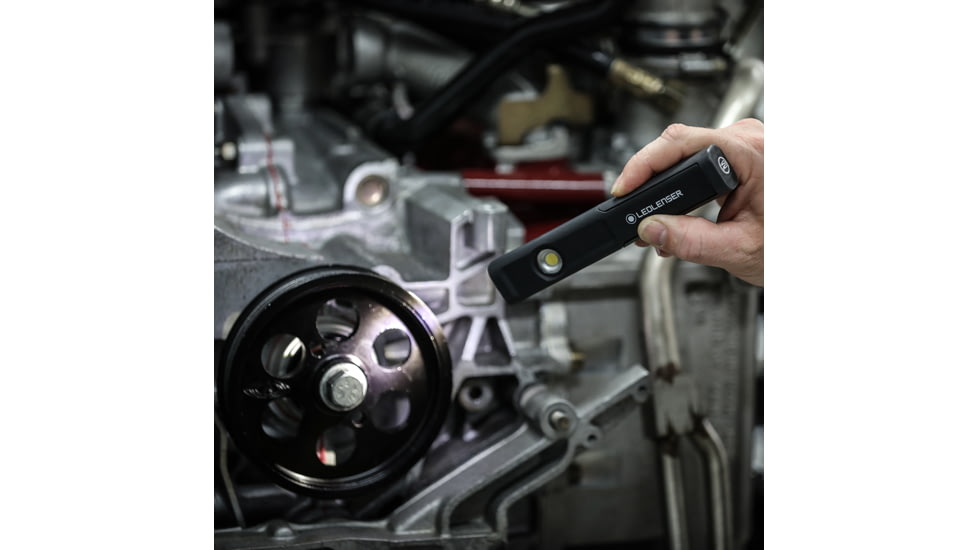 LED Lenser IW4R Li-Ion Rechargeable LED Pocket Work Light, 150 Lumens, Box, Black, 502003