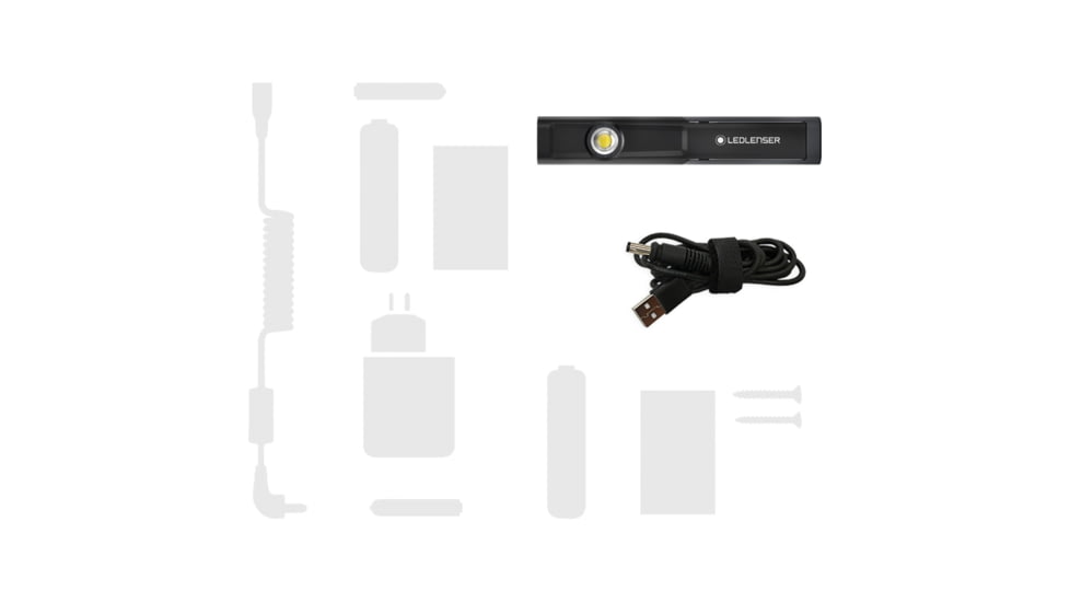 LED Lenser IW4R Li-Ion Rechargeable LED Pocket Work Light, 150 Lumens, Box, Black, 502003