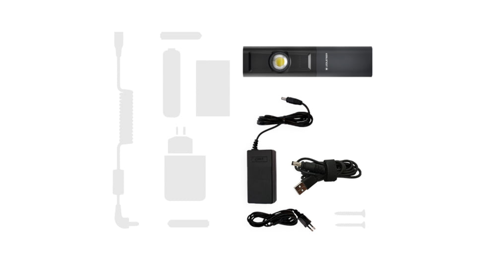 LED Lenser IW5R Li-Ion Rechargeable LED Work Light, 300 Lumens, Box, Black, 502004