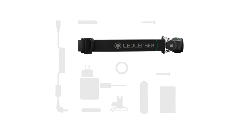 LED Lenser MH4 1x AA LED Multi-Functional Headlamp, 200 Lumens, Box, Black, 880444