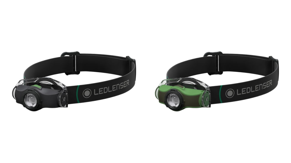LED Lenser MH4 200 Lumen LED Multi-Functional Headlamp, Black, Green