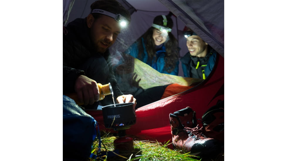 LED Lenser MH5 Li-Ion Rechargeable LED Headlamp, 400 Lumens, Box, Green, 880448