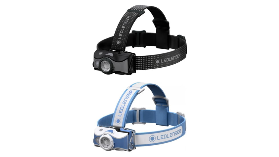 LED Lenser MH7 600 Lumen Rechargeable LED Headlamp, Black, Blue