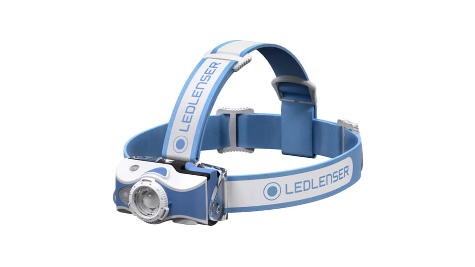 LED Lenser MH7 Li-Ion Rechargeable LED Headlamp, 600 Lumens, Box, Blue, 880452