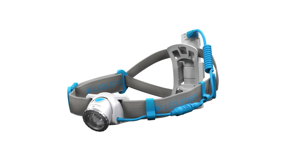 LED Lenser NEO10R Li-Ion Rechargeable LED Headlamp, 600 Lumens, Box, Blue, 880463