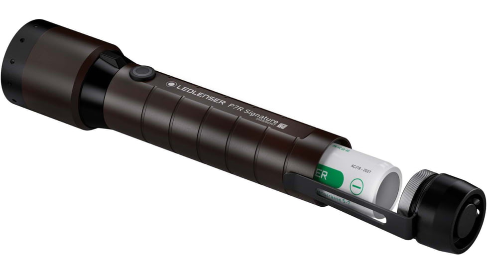 LED Lenser P7R Signature Flashlight, Li-ion 3.7V, Black, 880523