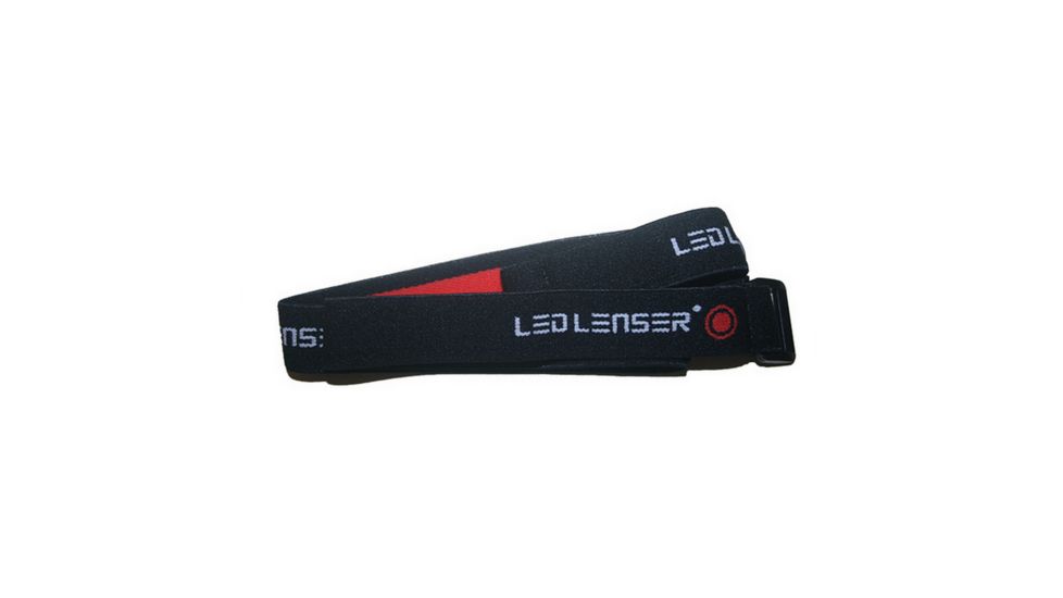 LED Lenser Replacement Head Strap H7.2/H7R.2, Rubberized Back, Black 880351